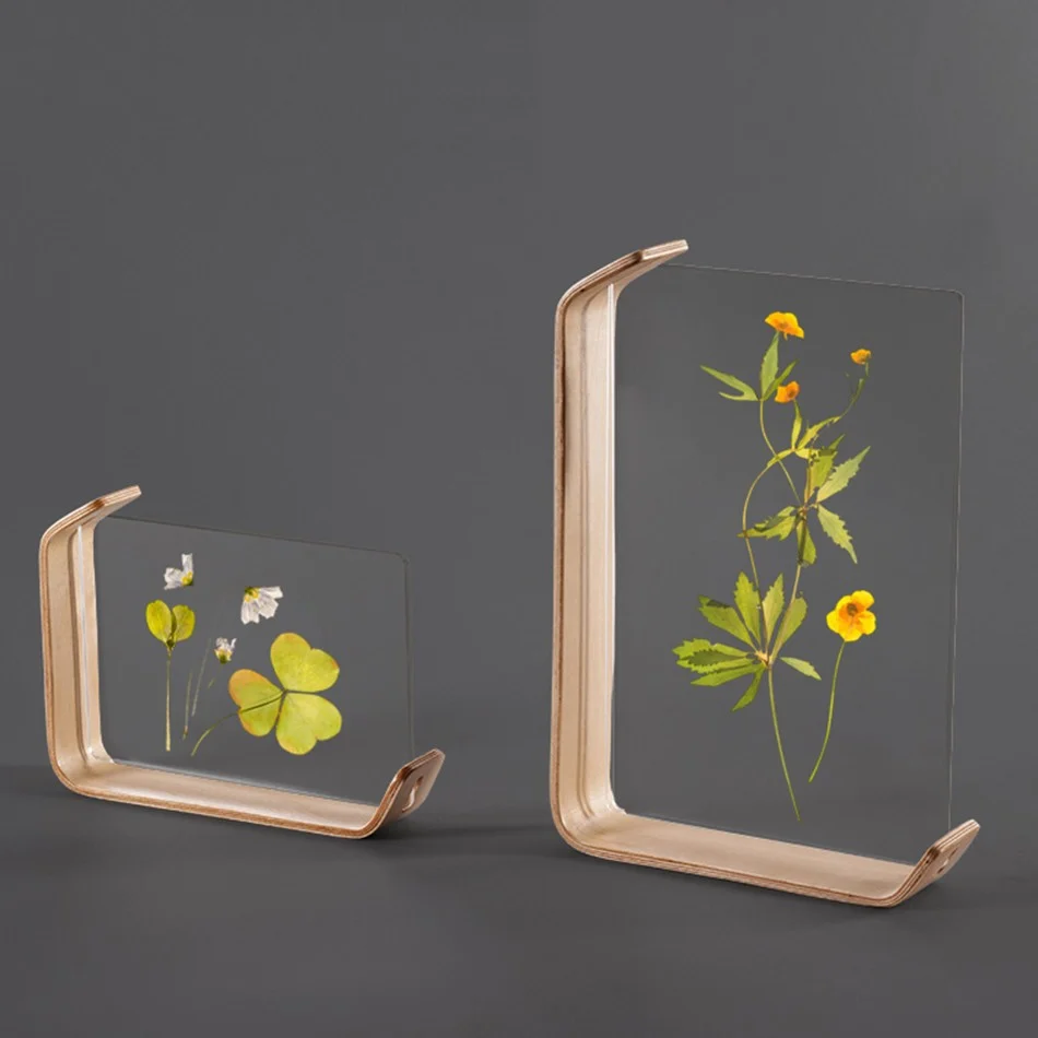 Curved Wood Photo Frame, 7 Inch — view 2