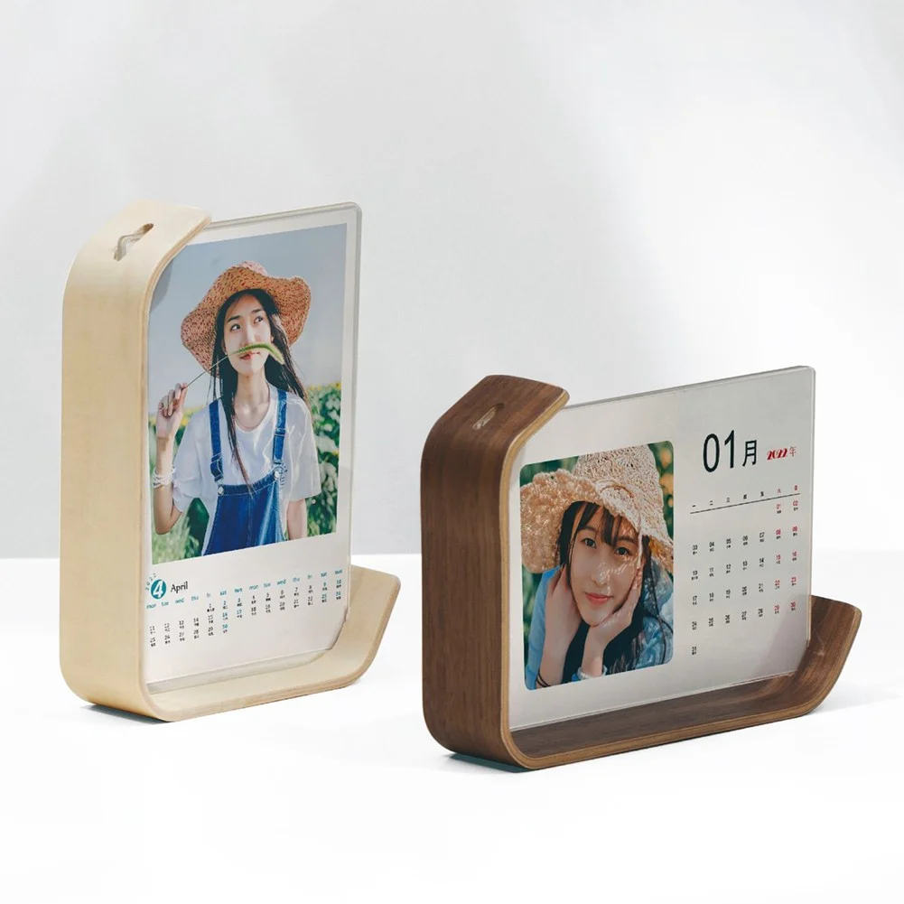 Curved Wood Photo Frame, 7 Inch — view 4