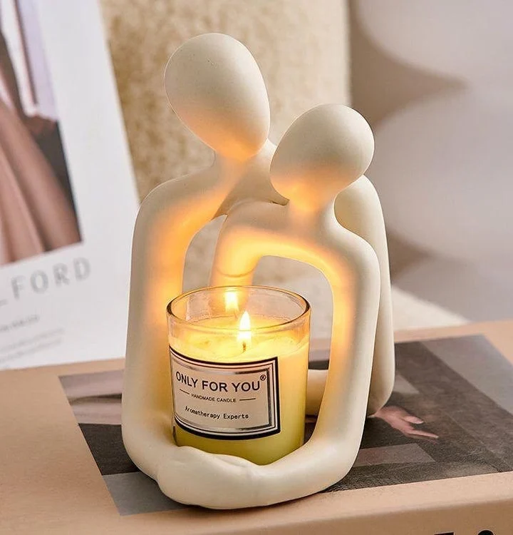 Embrace Sculpture, Milk White