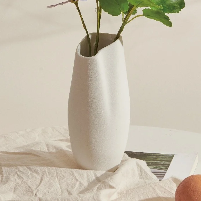Fold Vase, Matte White