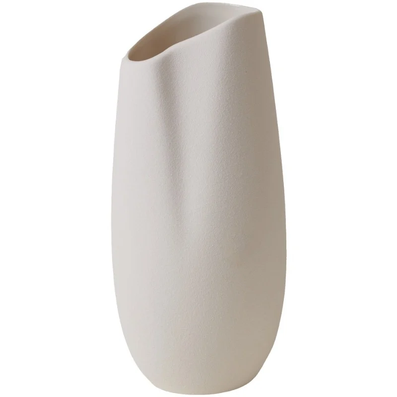 Fold Vase, Matte White — view 3