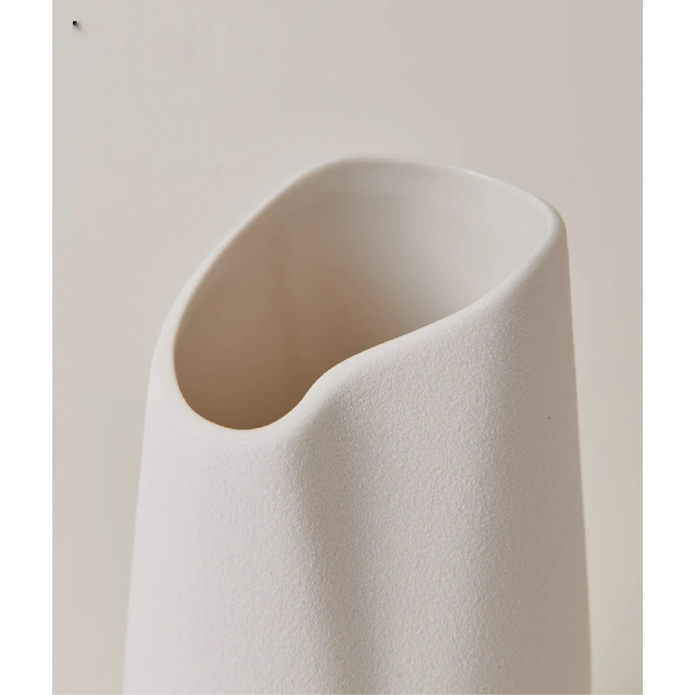 Fold Vase, Matte White — view 4