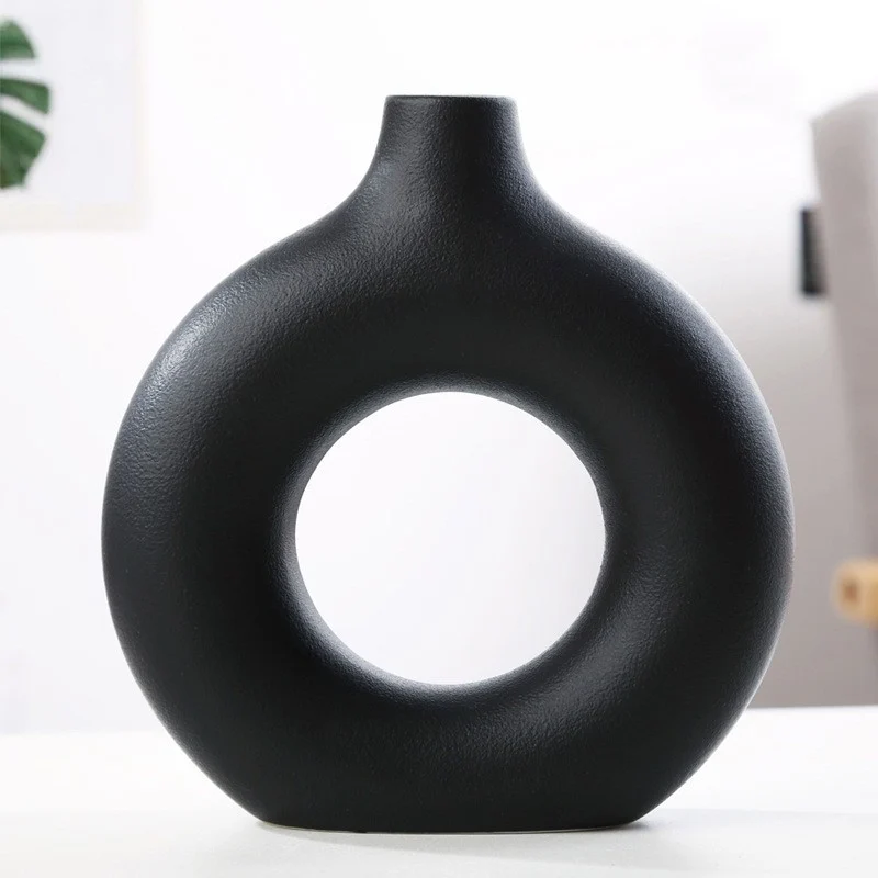 Halo Vase, Black, Large