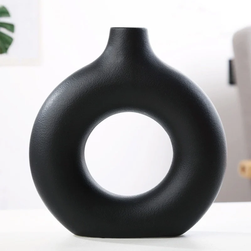 Halo Vase, Black, Large — view 2