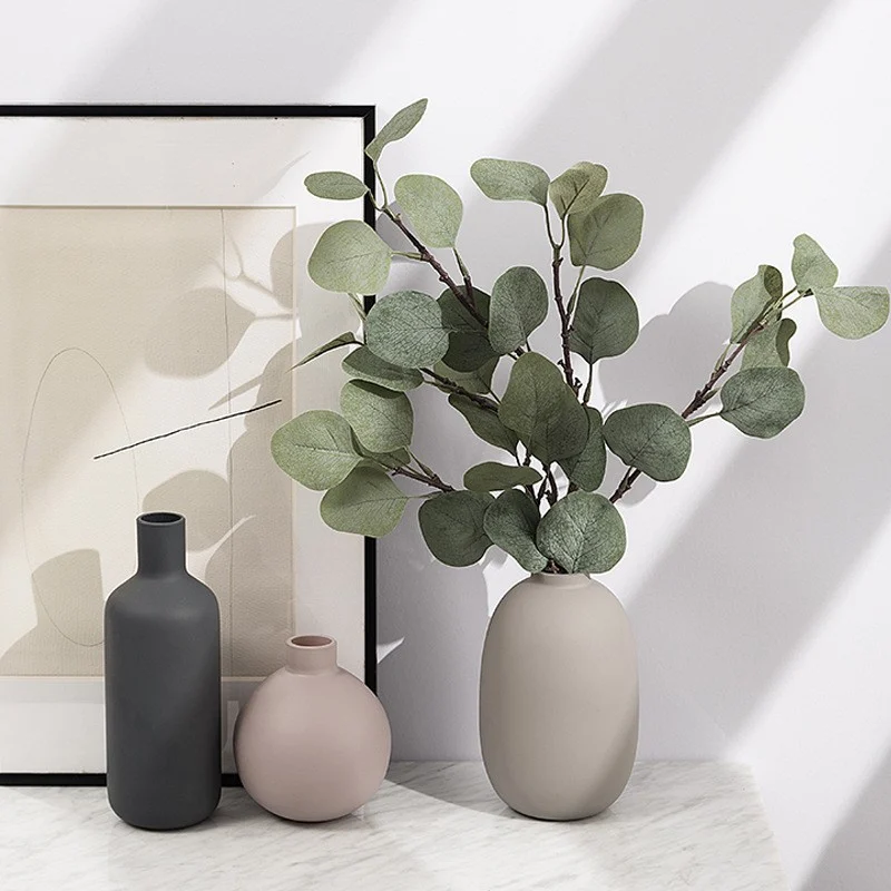 Morandi Oval Vase, Taupe