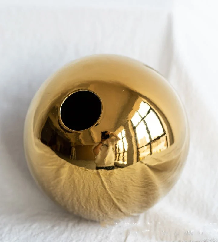 Orb Vase, Gold