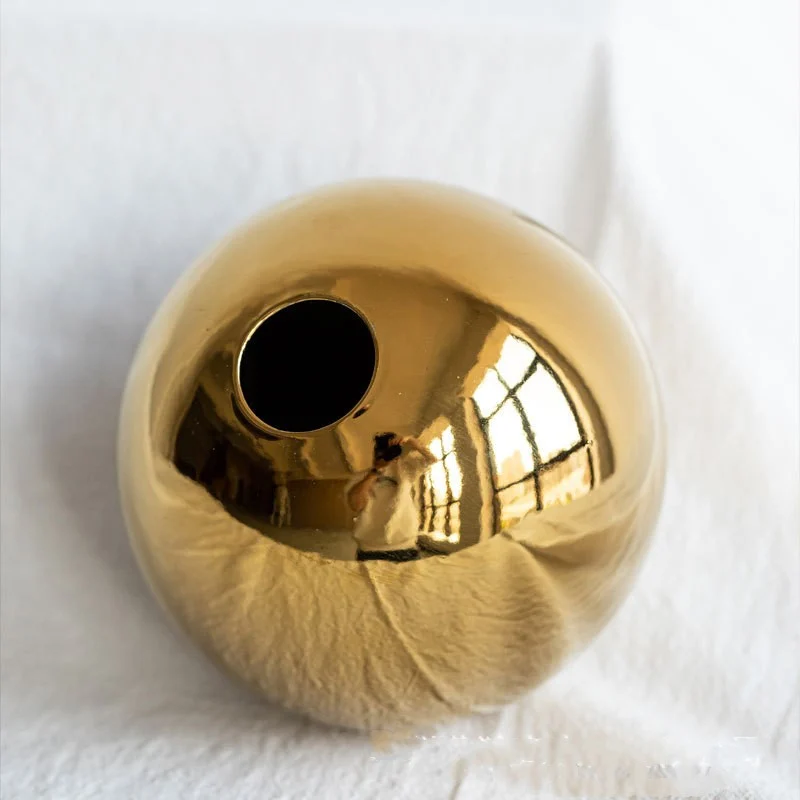 Orb Vase, Gold
