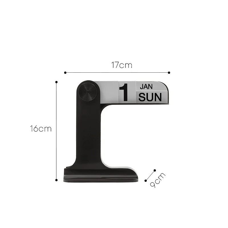 Perpetual Desk Calendar, Black — view 2
