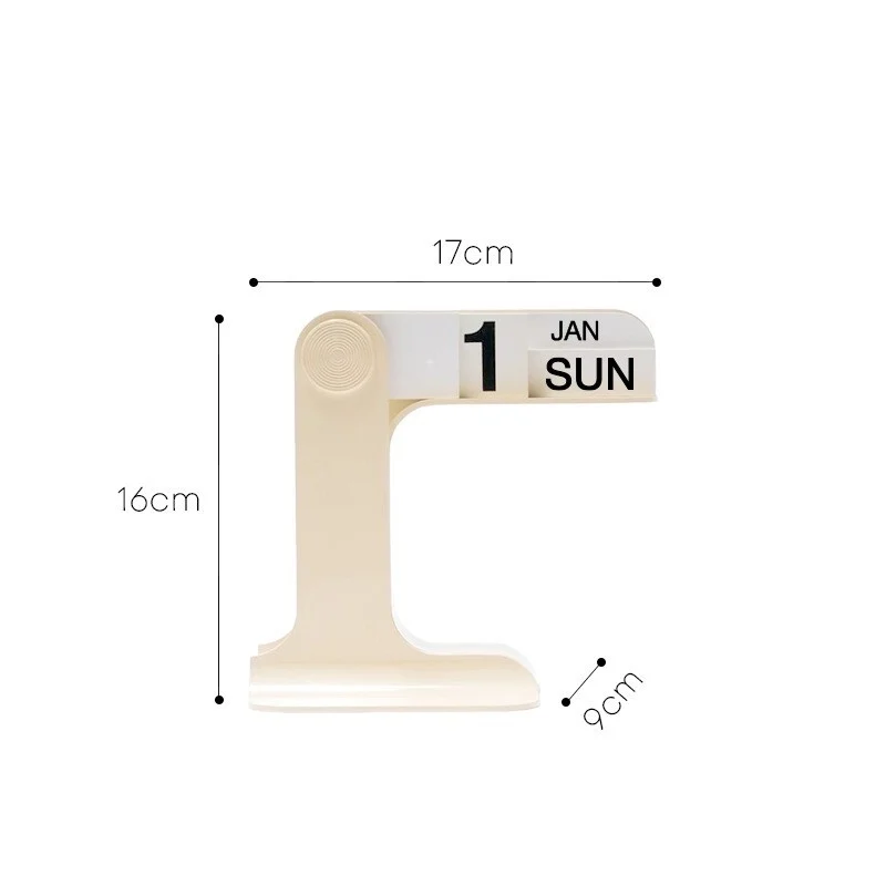 Perpetual Desk Calendar, Milk White — view 2