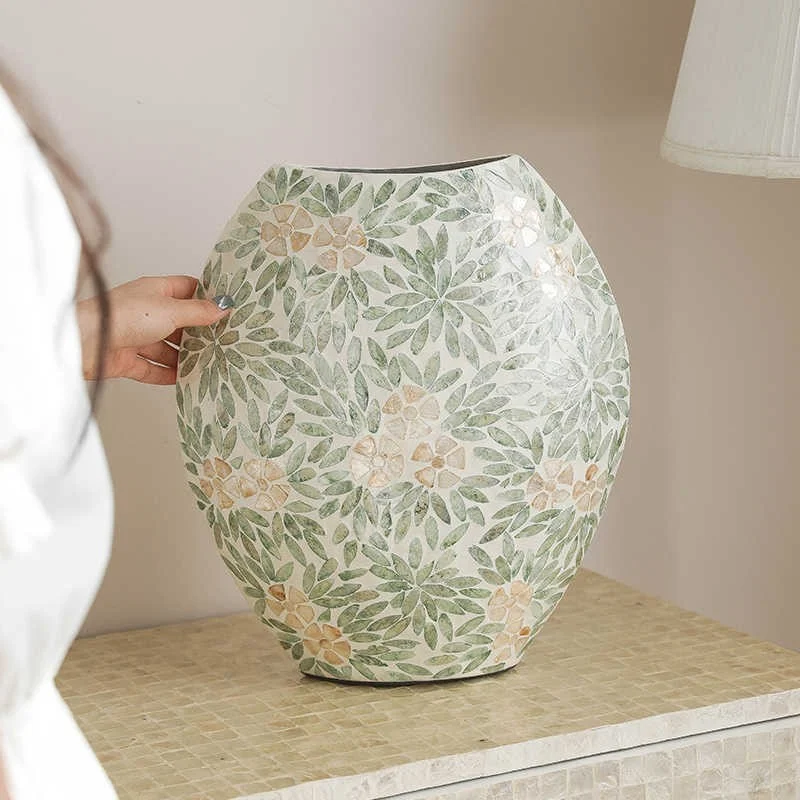 Shell Mosaic Vase, Small — view 2