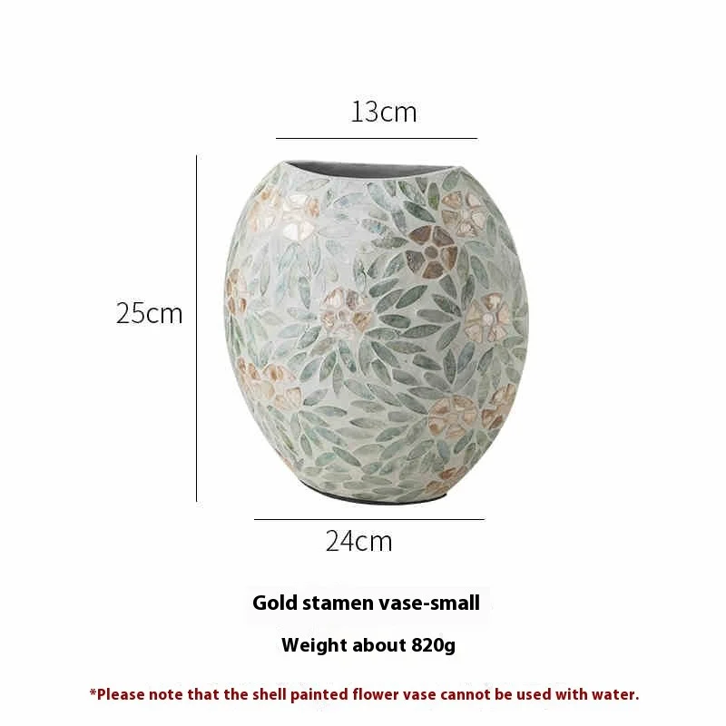 Shell Mosaic Vase, Small — view 5