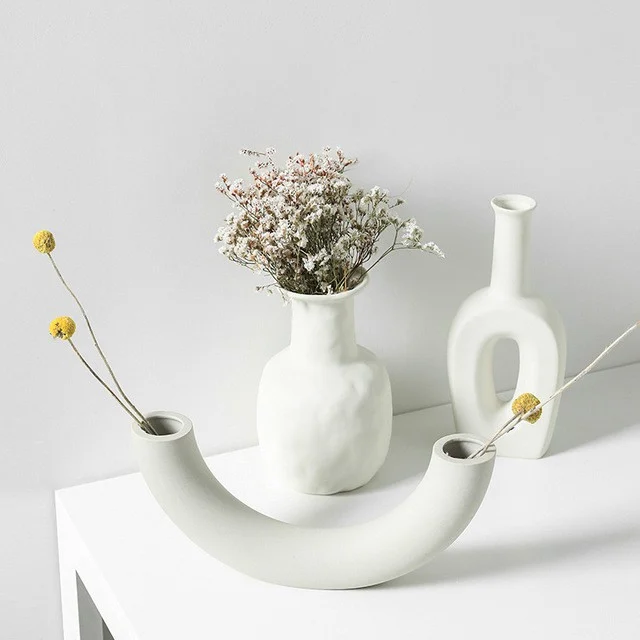 Two-Handled Jug Vase, Chalk White